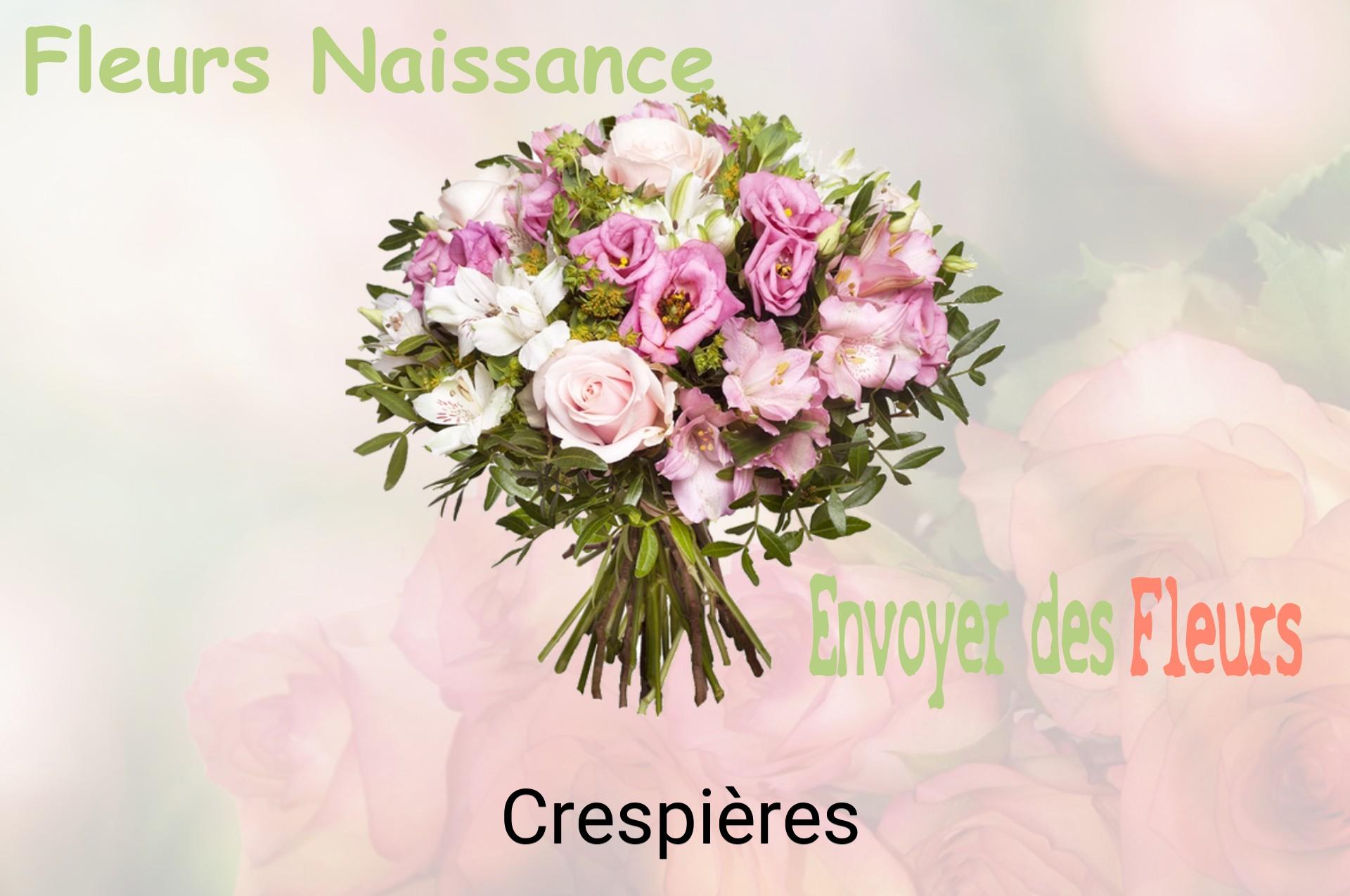 Bouquet de fleurs de naissance livré à Crespières